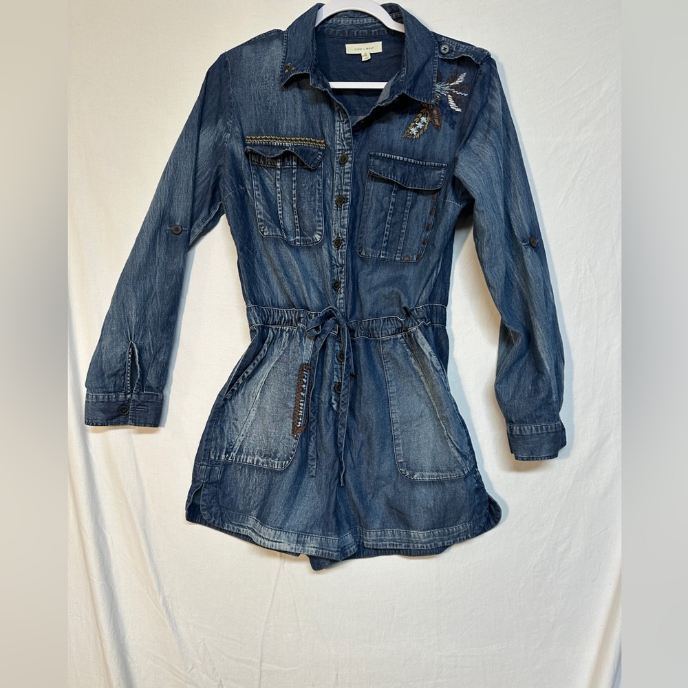 Women’s denim romper
